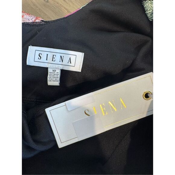 NWT Siena Floral Embroidered Mesh Bodycon Dress - Picture 10 of 10